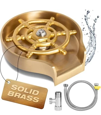 ASH HARBOR New Beautiful Solid Brass Glass Rinser for Kitchen Sink Bar High-Pressure Cup