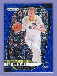 LAURI MARKKANEN 2024-25 Panini Prizm Blue Disco Refractor /150 #186 Jazz - Picture 1 of 2