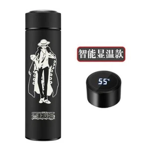 One Piece Luffy Edelstahl Trinkflasche Isolierflasche Temperaturanzeige 500ML - Picture 1 of 3
