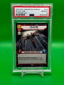 Star Wars Unlimited SOR #410 Black One Legendary Hyperspace PSA 10 - Imagen 1 de 2