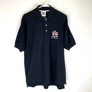 Vintage AMF Bowling Shirt Men's Black Polo Shirt Sz. Small - Picture 1 of 5