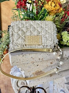 CAROLINA HERRERA CH BOUCLE BIMBA SHOULDER HANDBAG - Picture 1 of 16