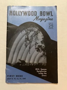 Hollywood Bowl Juli 1947 Magazin Kalifornien - Bild 1 von 6