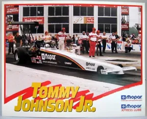 Vintage 1992? Tommy Johnson Jr. Racing 8.5" x 11" Handout Postcard - Picture 1 of 2