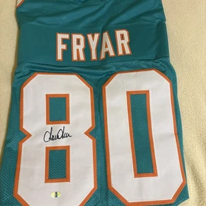 Miami Dolphins Irving Fryar #80 Signed HOME JERSEY Beckett Certified - Picture 1 of 2