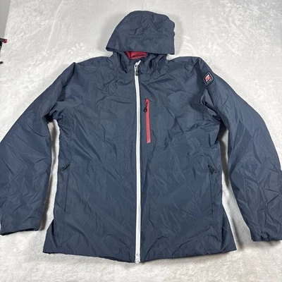 Chic-Fil-A Jacket Unisex Blue Full Zip Team Style All Weather Hood Jacket Size L - Image 1 of 4