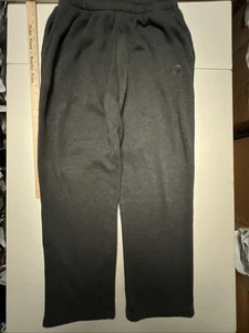 Puma Sweatpants Mens Large Dark Gray Fleece Pull On Drawstring Pockets - Picture 1 of 14
