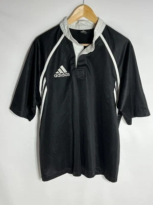 Adidas Rugby Shirt Vintage 2003 | Men's | Black/White | Medium - Image 1 of 4