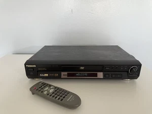 Panasonic DVD-RV65 DVD Video Cd PLAYER Black With Gray REMOTE Works EUC - Picture 1 of 11