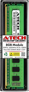 8GB RAM Replacement for CT102464BD160B | DDR3/DDR3L 1600Mhz PC3L-12800 (PC3-1280 - Picture 1 of 12