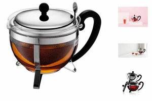 Tetera Bodum CHAMBORD Gris Transparente 1,3 L 16,8 X 23,3 X 16,8 Cm - Imagen 1 de 6