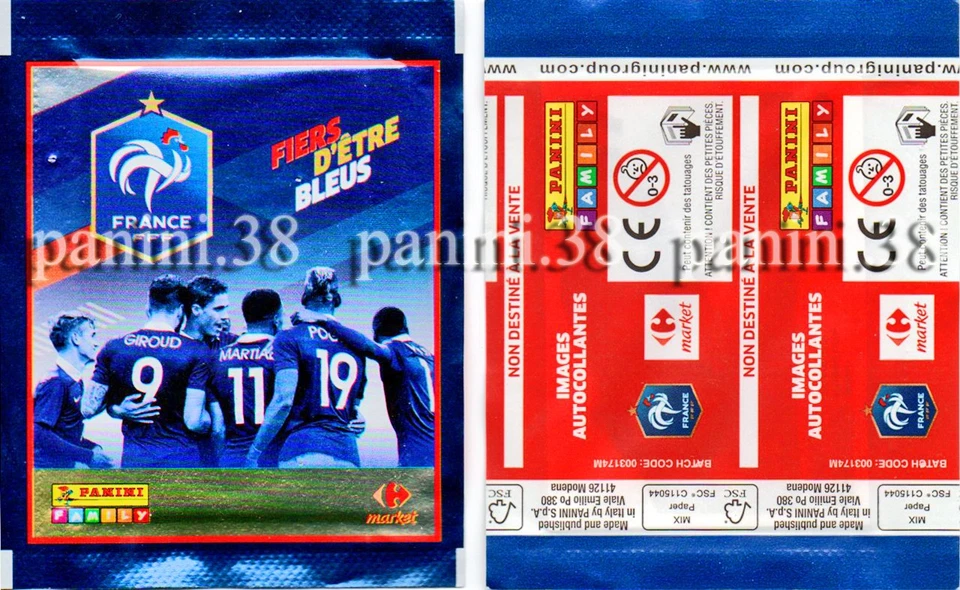 Pochette NEUVE "FIERS D'ETRE BLEUS - WORLD CUP 2016" Panini CARREFOUR MARKET - Photo 1/1