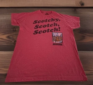 2012 Anchorman Film Scotchy Scotch! Ron burgunderrotes T-Shirt, Erwachsene Large - Bild 1 von 7