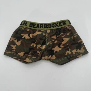 Build A Bear Boxer Camo Shorts Unterwäsche BAB grün hellbraun Camouflage - Bild 1 von 3