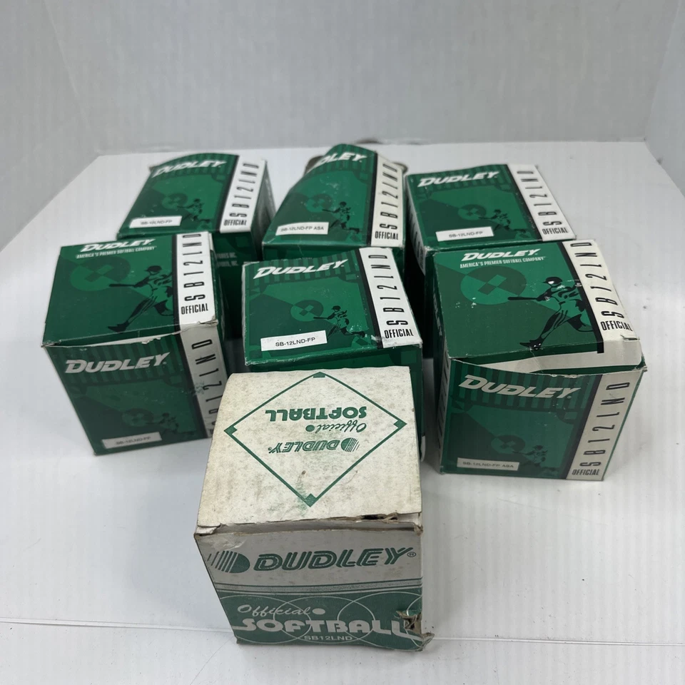 2 Dudley Balls America's Premier Softball Co Official Sb12lnd White 1994