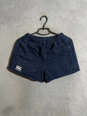Canterbury Vintage Rugby Shorts With Pockets Navy Blue Men Size S - Image 1 of 4