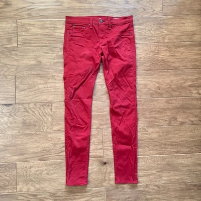 Rag & Bone Jean Legging Women's Size 28 Red Sateen Skinny Jeans - Image 1 of 4
