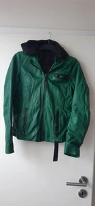 Gipsy 2.0 Lederjacke grün schwarz Biker, Gr. M, getragen, aber top. Siehe Fotos. - Bild 1 von 8