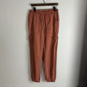 7 FOR ALL MANKIND Damen Cargo Jogginghose rostorange zum Überziehen Größe M Lyocell - Bild 1 von 9