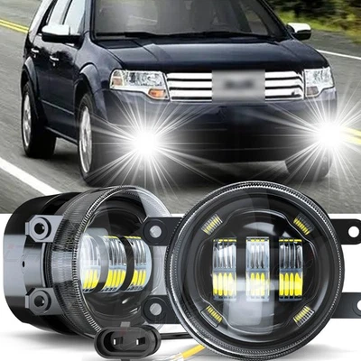 Par de luces antiniebla LED de conducción luces de parachoques delanteras para Ford Taurus X 2008-2009 Foto 1 de 4