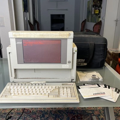 Compaq Portable iii + original Bag + Software - Turns on - Bild 1 von 4