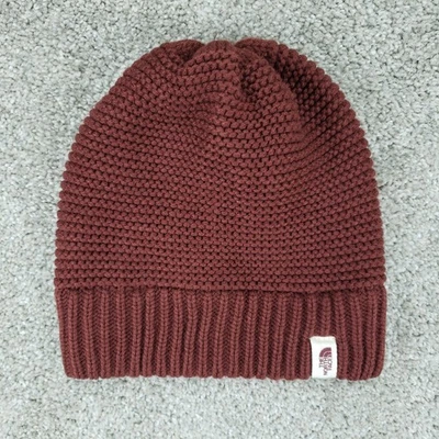 The North Face Hat Red Purrl Stitch Beanie - Image 1 of 4