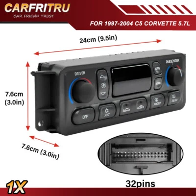 For 1997-2004 C5 Corvette 5.7L NEW A/C Climate Control HVAC 09352181 16256018 - Image 1 of 4