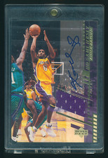 2000-01 Upper Deck Game Jersey Autographed Kobe Bryant Game Used Auto - Lakers