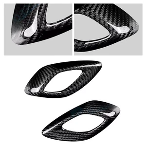For Chevrolet Camaro 16-23 REAL HARD Carbon Fiber Door Handle Panel Cover BlacIc - Foto 1 di 12