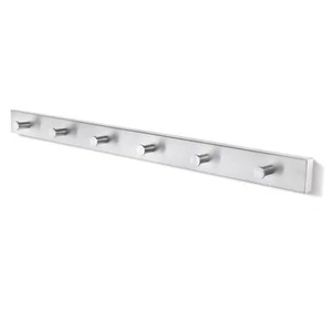 Barra guardaroba ZACK VIALO 75 cm in acciaio inox opaco 6 ganci - Foto 1 di 1