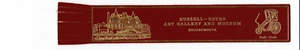 Russell-Coates Art Gallery And Museum Bournemouth Leatherette Bookmark - Picture 1 of 1