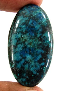 62.95 Ct Natural Blue Shattuckite Loose Gemstone Cabochon Wire Wrap Stone- 63855 - Picture 1 of 5