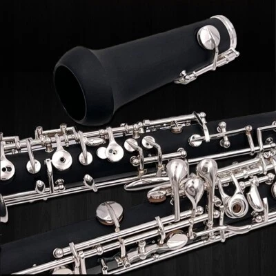 Conjunto semiautomático oboe llave C madera compuesta con llave E, llaves plateadas Foto 1 de 4