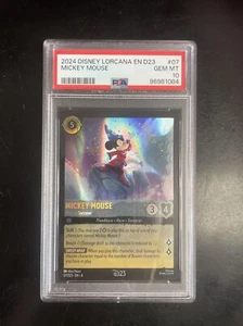PSA 10 GEM MINT Disney Lorcana Mickey Mouse Playful Sorcerer Promo D23 2024 - Picture 1 of 1