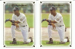 Lot of (2) 2007 UD Masterpieces Michael Jordan #46 White Sox Bulls - Picture 1 of 2