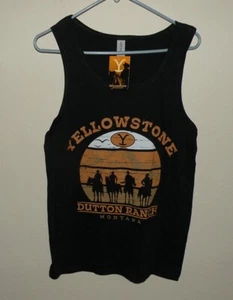 Gildan Yellowstone Dutton Ranch Montana Tank Top Shirt Adult Small Black - Picture 1 of 2