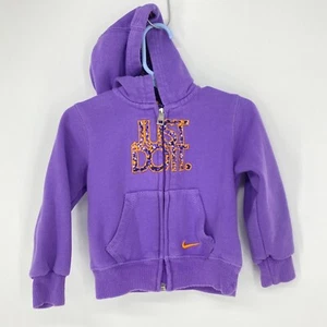 Bebé Niña Niños Nike Just Do It Cremallera Completa Sudadera con Capucha Talla 24M, contenedores  - Imagen 1 de 7