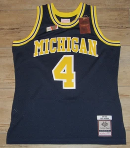 Camiseta para hombre Mitchell & Ness Michigan Wolverines Chris Webber #4 Fab Five grande - Imagen 1 de 4