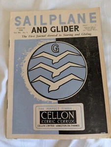 Sailplane and Glider August 1944 Vol 12 No 7 HTF WWII era magazine - Picture 1 of 6