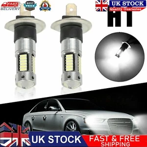 2x H1 LED Fog Light Lamp Headlight Set High-Beam Bulbs HID 6000K Xenon White AU - Picture 1 of 12