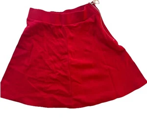 Forever 21 Minigonna Rossa Elasticizzata XS Zip Laterale - Foto 1 di 9
