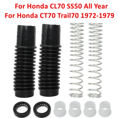 Kit de reconstrucción de horquilla delantera y sellos de aceite cubierta de nailon para Honda CT70 CL70 SS50 Foto 1 de 4