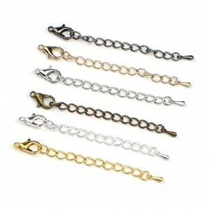 40pcs 50mm/70mm Extended Extension Extender Chain with Lobster Clasps Connectors - Picture 1 of 12