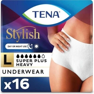 TENA Super Plus saugfähige Damenunterwäsche, starke Saugfähigkeit - Large 16ct - Bild 1 von 1