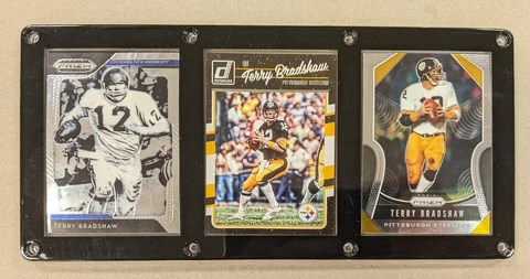 TERRY BRADSHAW 3 CARD PLAQUE LOUISIANA TECH PITTSBURGH STEELERS Cover