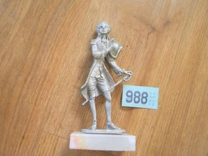 I PELTRO PEWTER VICTORIAN GENTLEMAN FIGURE ON STONE BASE - Picture 1 of 2