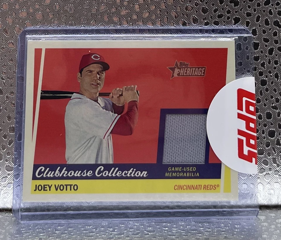 2016 Topps Heritage Joey Votto Reds Clubhouse Collection Patch CCR-JVO - Image 1 of 2