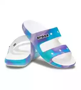 NUOVI sandali Crocs Out of This World viola blu UOMO 10 DONNA 12 207248-90H - Foto 1 di 4