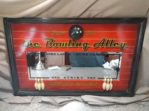 Wandbild Spiegel Bowling Dekor Bar Pub Y2k 27" x 17" - Bild 1 von 11