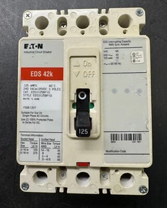 Disyuntor industrial Eaton ED3125BP10 3 polos 125 amperios - Imagen 1 de 6